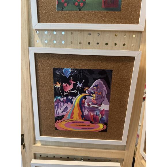 Disney Handmade Custom Pin Board Featuring Figment Little Golden Book - Picture 3 of 5